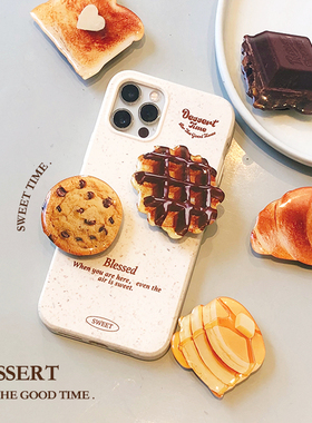 BUGBOX原创ins复古情侣适用iPhone16ProMax手机壳苹果13/14降解16面包15Pro简约牛角包曲奇17promax保护套