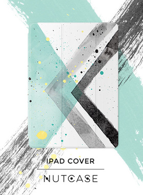 原创夏日水彩适应iPad10.2 mini56 9.7保护套pro10.9 air4轻薄2022/2024 ipad air6 11/13英寸