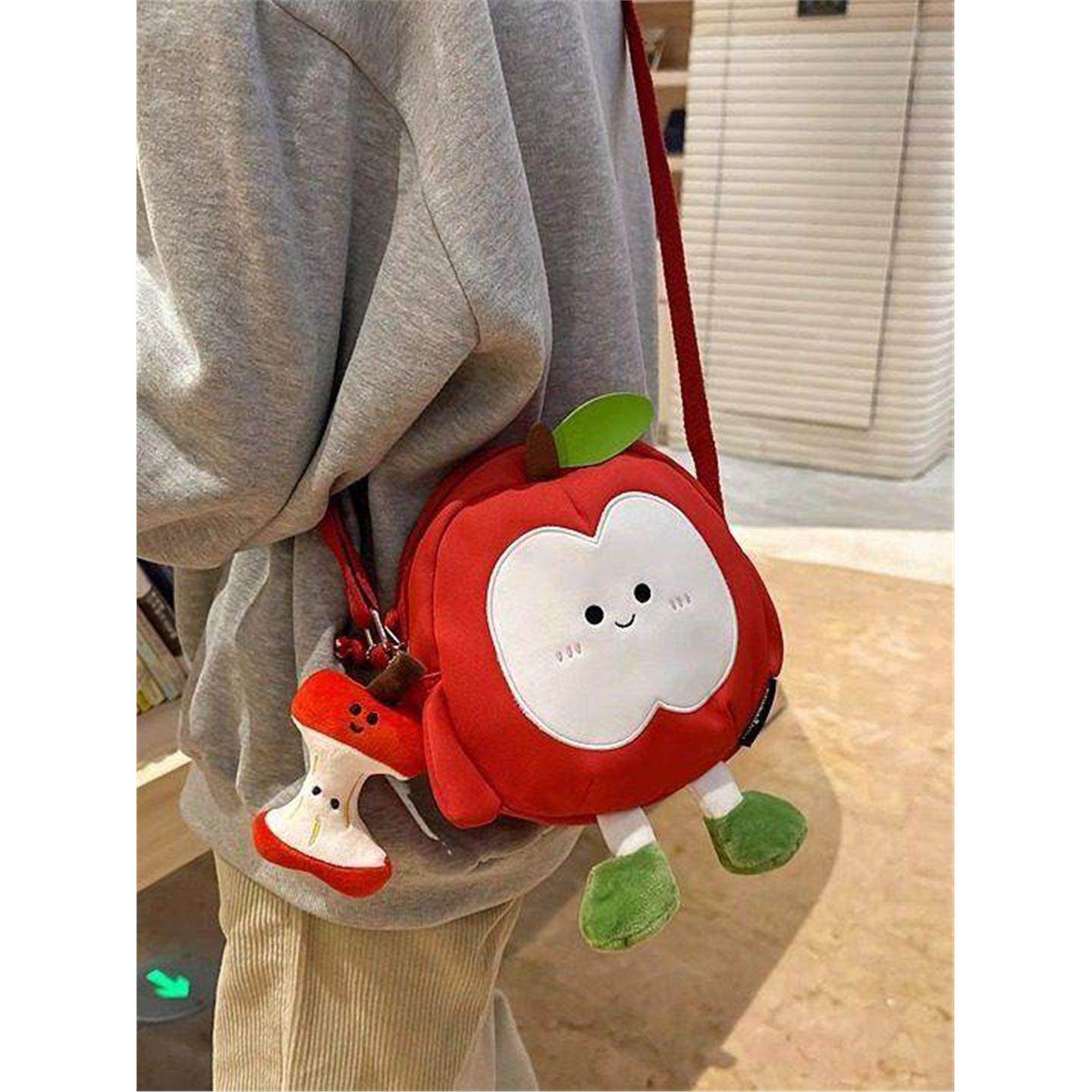 斜挎包女可爱苹果小包日系轻便卡通休闲洋气小众布包学生单肩包潮,箱包皮具/热销女包/男包,小方包,淘宝优惠券,粉丝福利购,淘宝优惠卷