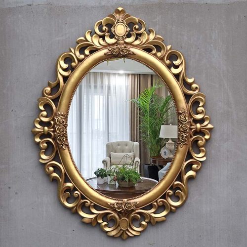 欧式雕花复古宫廷法式镜子浴室镜