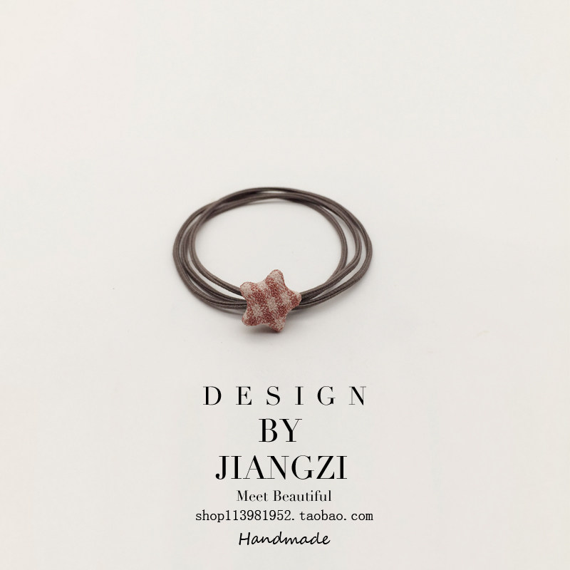 五角星包扣头绳小清新简约个性森女系发绳扎头发马尾橡皮筋发圈,饰品/流行首饰/时尚饰品新,发饰,淘宝优惠券,粉丝福利购,淘宝优惠卷