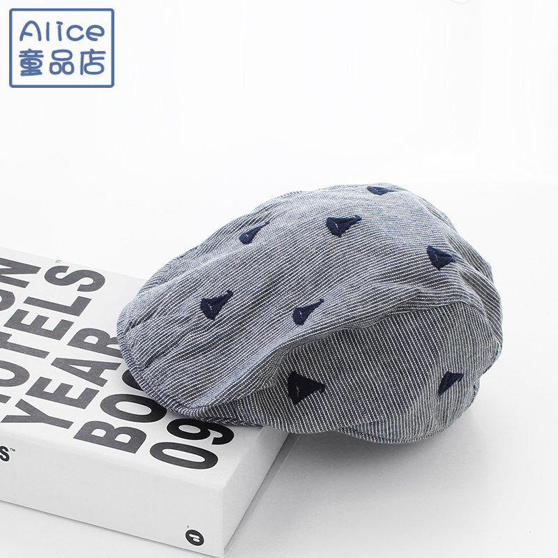 婴儿帽子春秋季儿童遮阳帽男童鸭舌帽1-3岁5男宝宝英伦礼帽贝雷帽