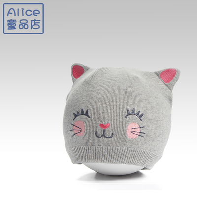 儿童保暖针织帽女童婴儿套头帽薄