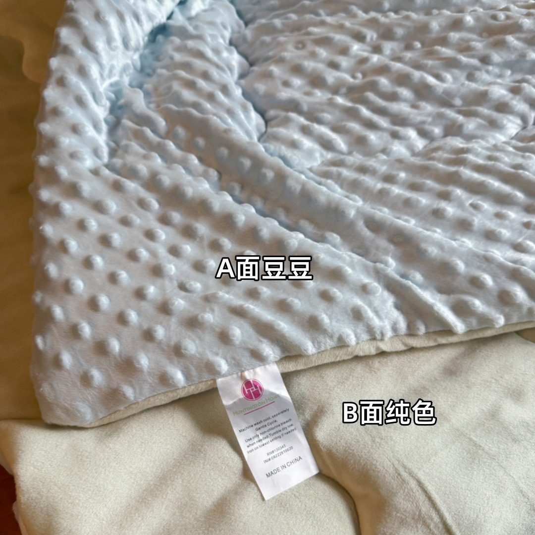 豆豆被子 石墨烯发热棉填充 垫被褥子按摩安抚被芯法兰绒盖被盖毯,床上用品,化纤被,淘宝优惠券,粉丝福利购,淘宝优惠卷