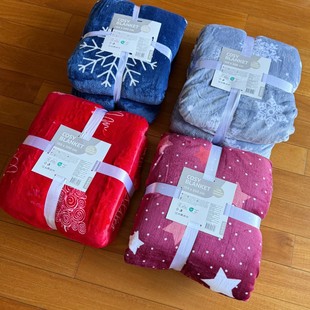 德国单 环保认证 双层加厚毯子盖毯毛毯沙发毯 小羊皮般的手感