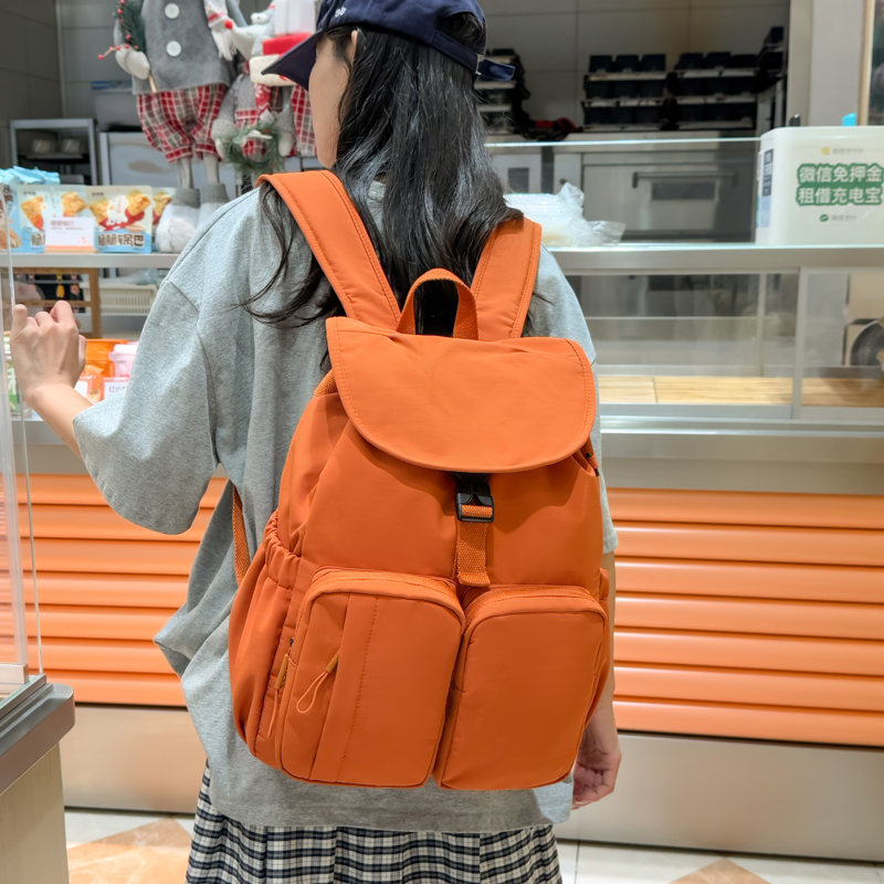 韩国博主降落伞背包上课电脑书包