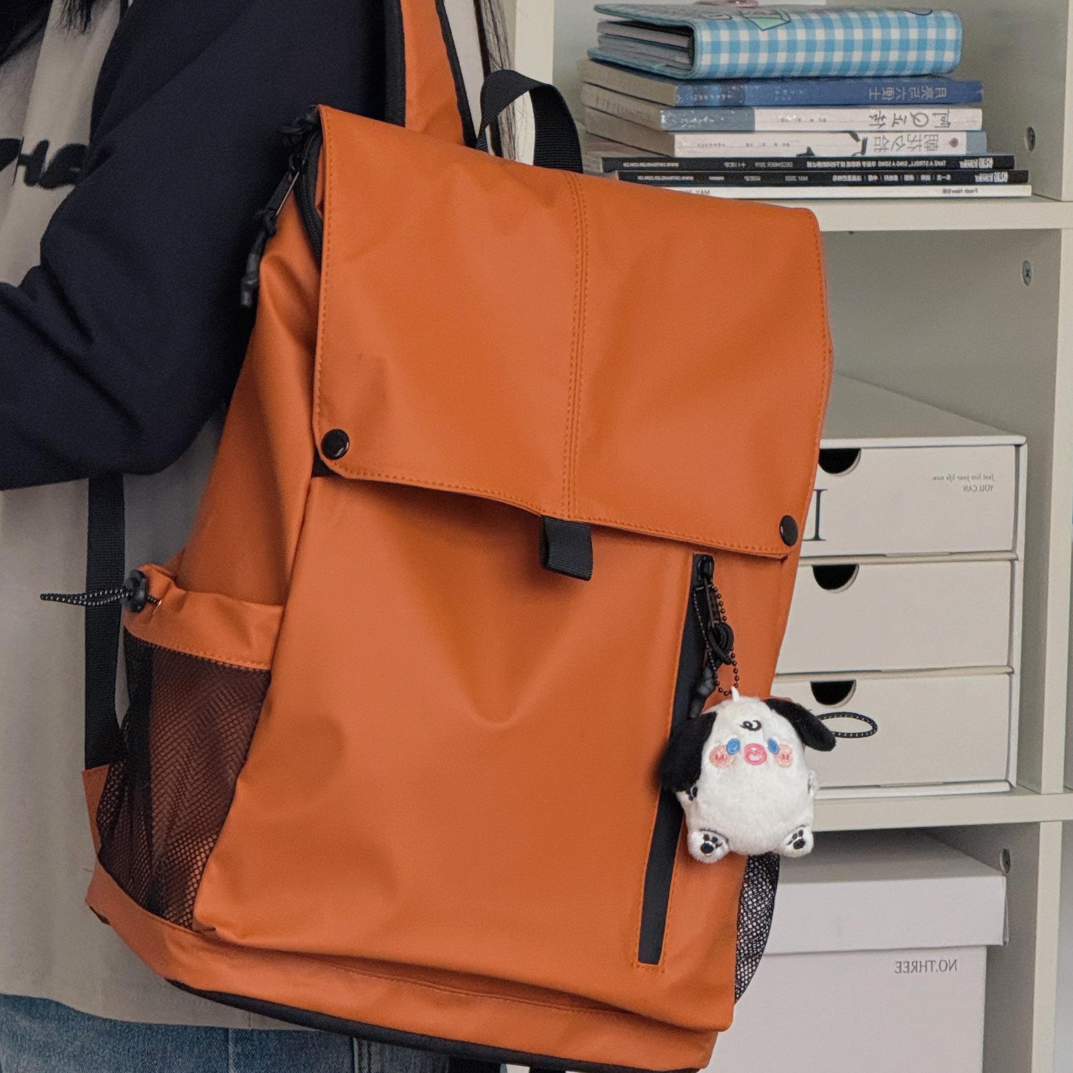 简约大容量通勤电脑背包上课书包