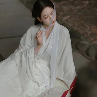 春秋季宋制古装中国风白色浅色毕业成人礼礼服18岁高中生女孩汉服