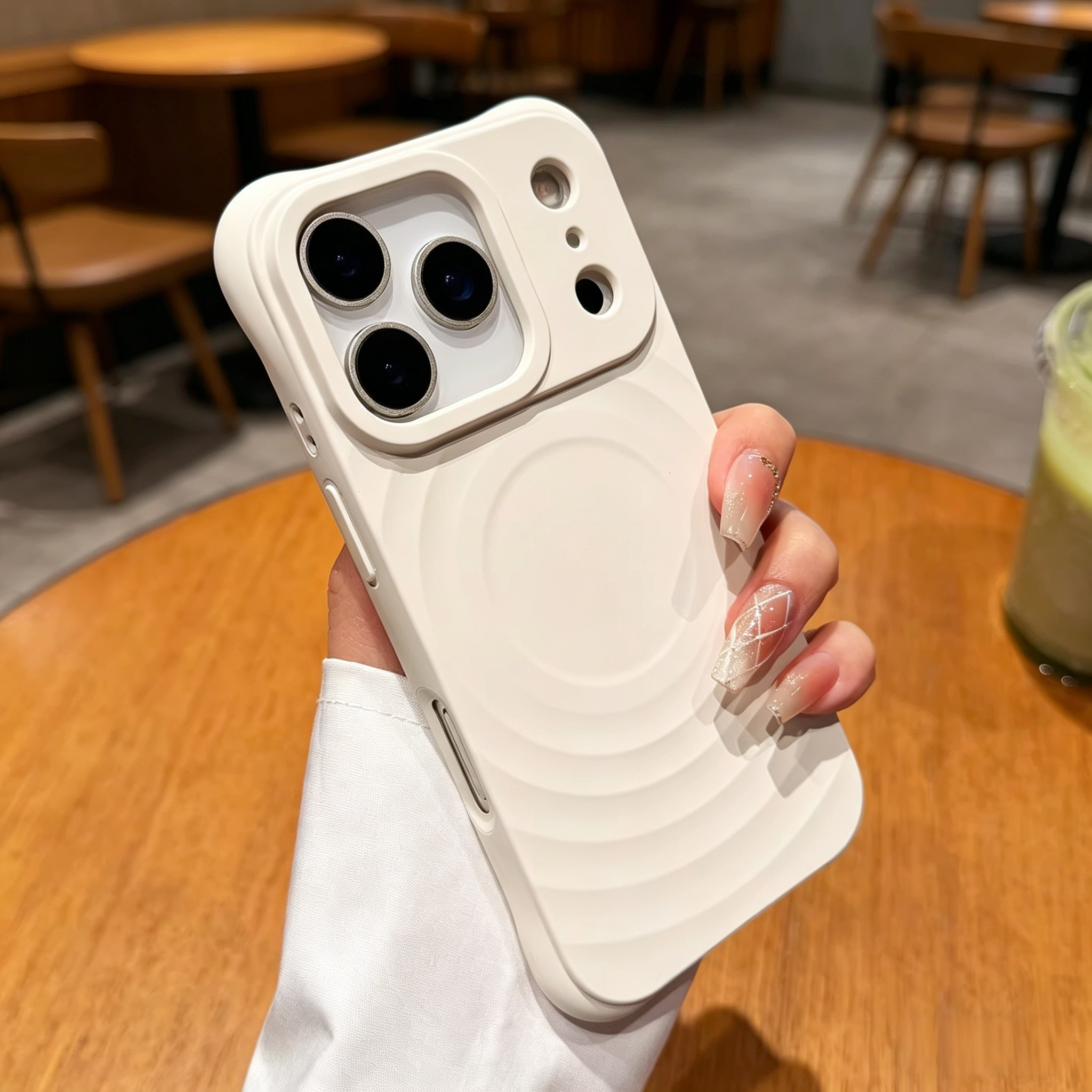 苹果17Promax15磁吸太阳软壳硅胶壳iphone16pro/15/14/13圈圈纹波漾手机壳套