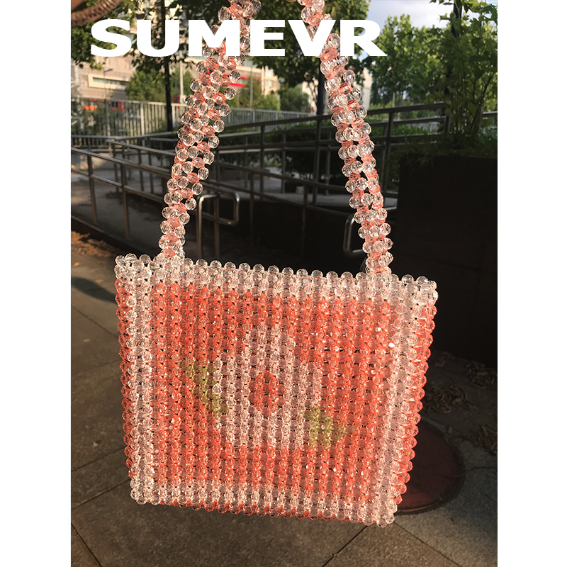 SummerEver小众纯手工串珠单肩包