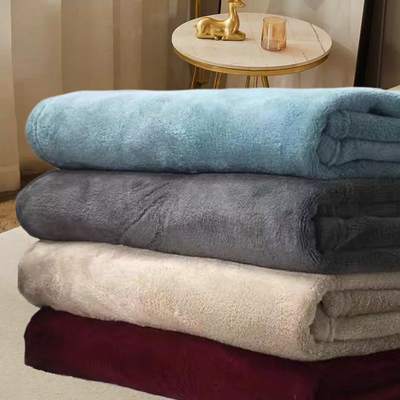 工厂清仓处理法兰绒毛毯床单珊瑚绒铺盖办公室宿舍学生四季毯