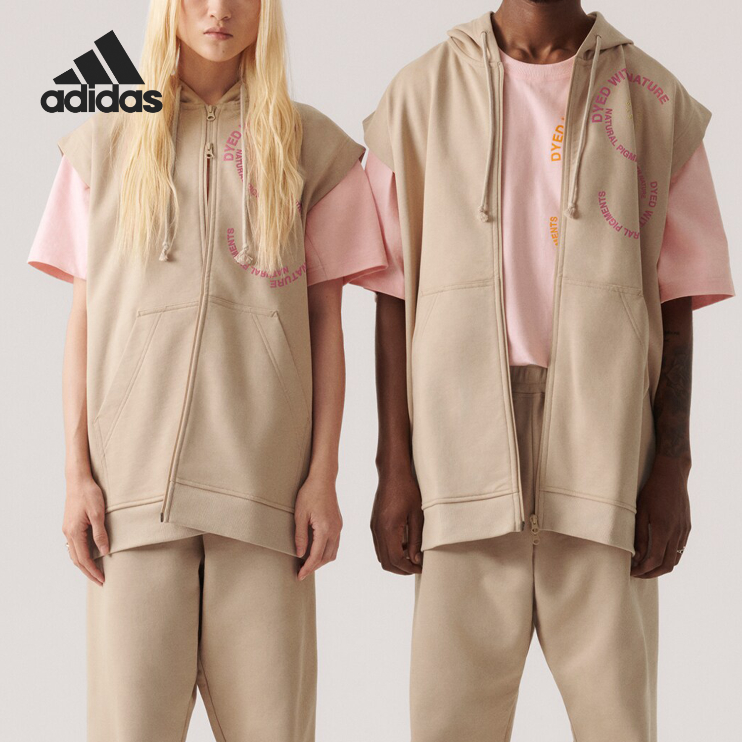 Adidas/阿迪达斯官方正品SLEEV H男女款运动宽松无袖外套IA7717