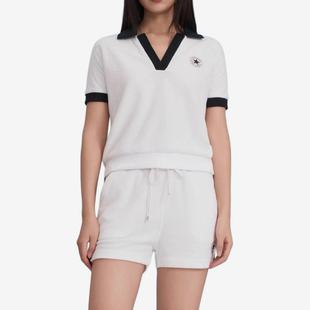 匡威正品 新款 Converse 夏季 A02 女子简约运动翻领POLO衫 10026386
