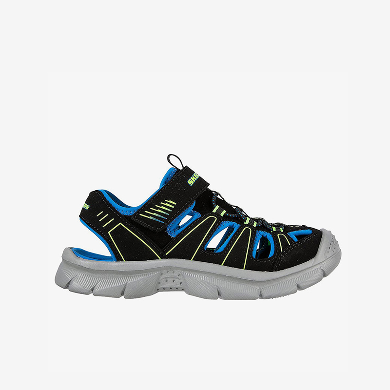 Skechers/斯凯奇官方正品夏季男童软底舒适透气包头凉鞋沙滩鞋