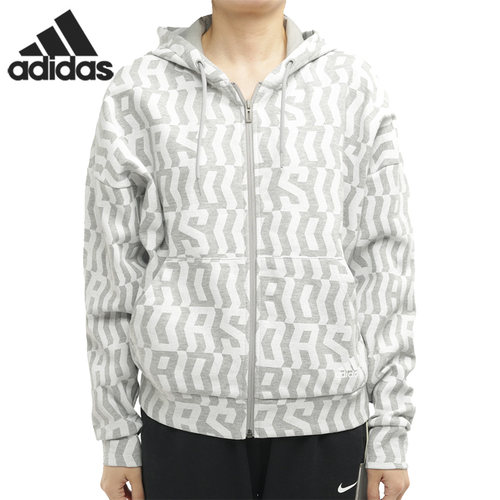 Adidas新款女子连帽运动外套