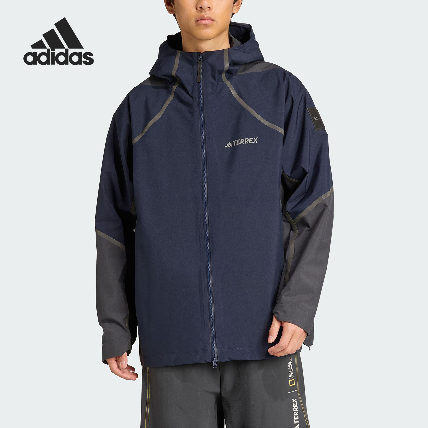 Adidas/阿迪达斯正品NG CP HD JKT男士宽松运动连帽外套KC2343
