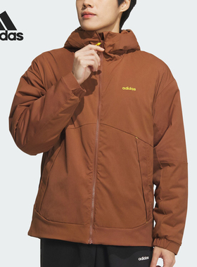 Adidas/阿迪达斯正品新款男女同款连帽复古保暖外套JL8279