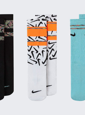Nike/耐克正品休闲男女时尚潮流运动袜子三双装 DA2405-902