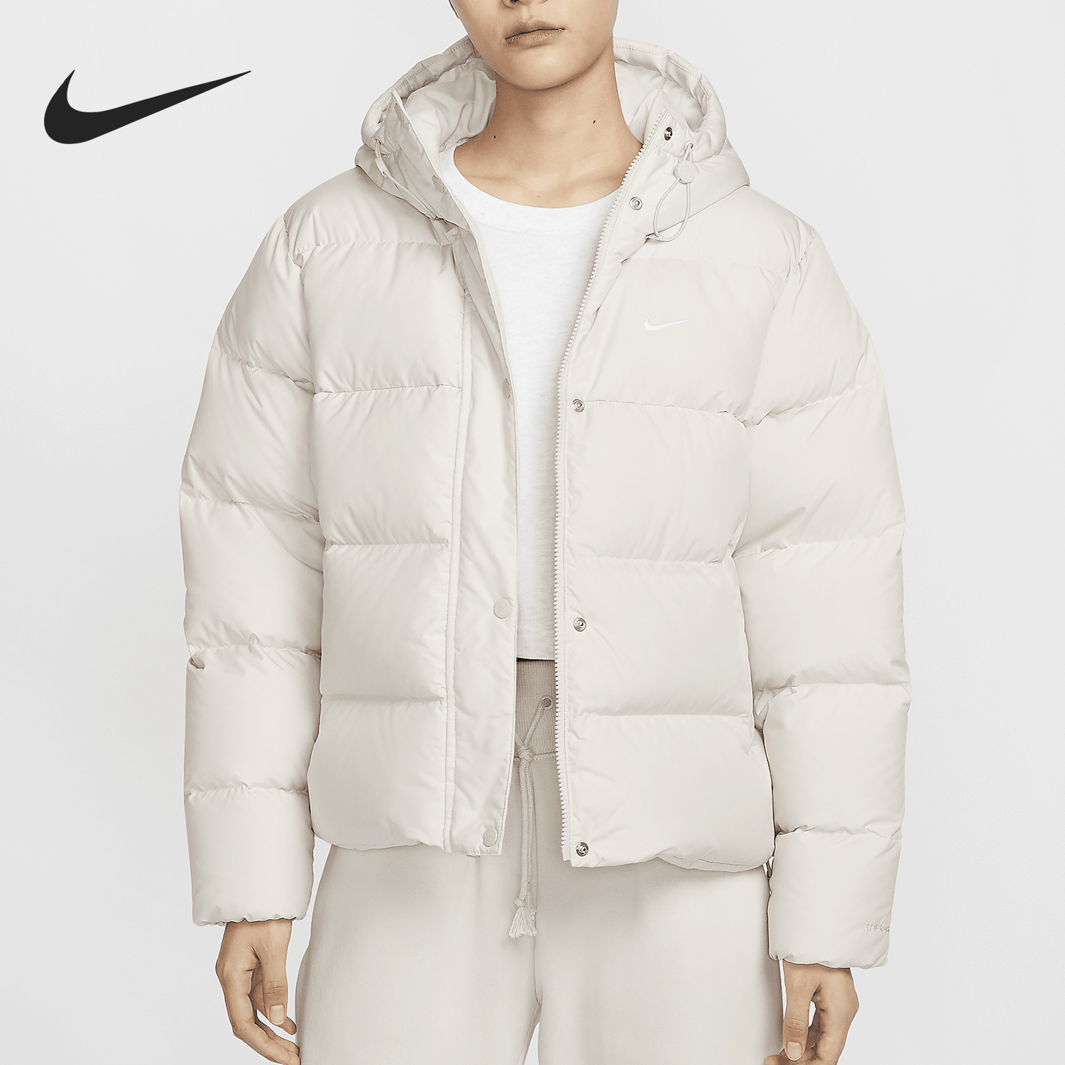 耐克女士防风运动羽绒服