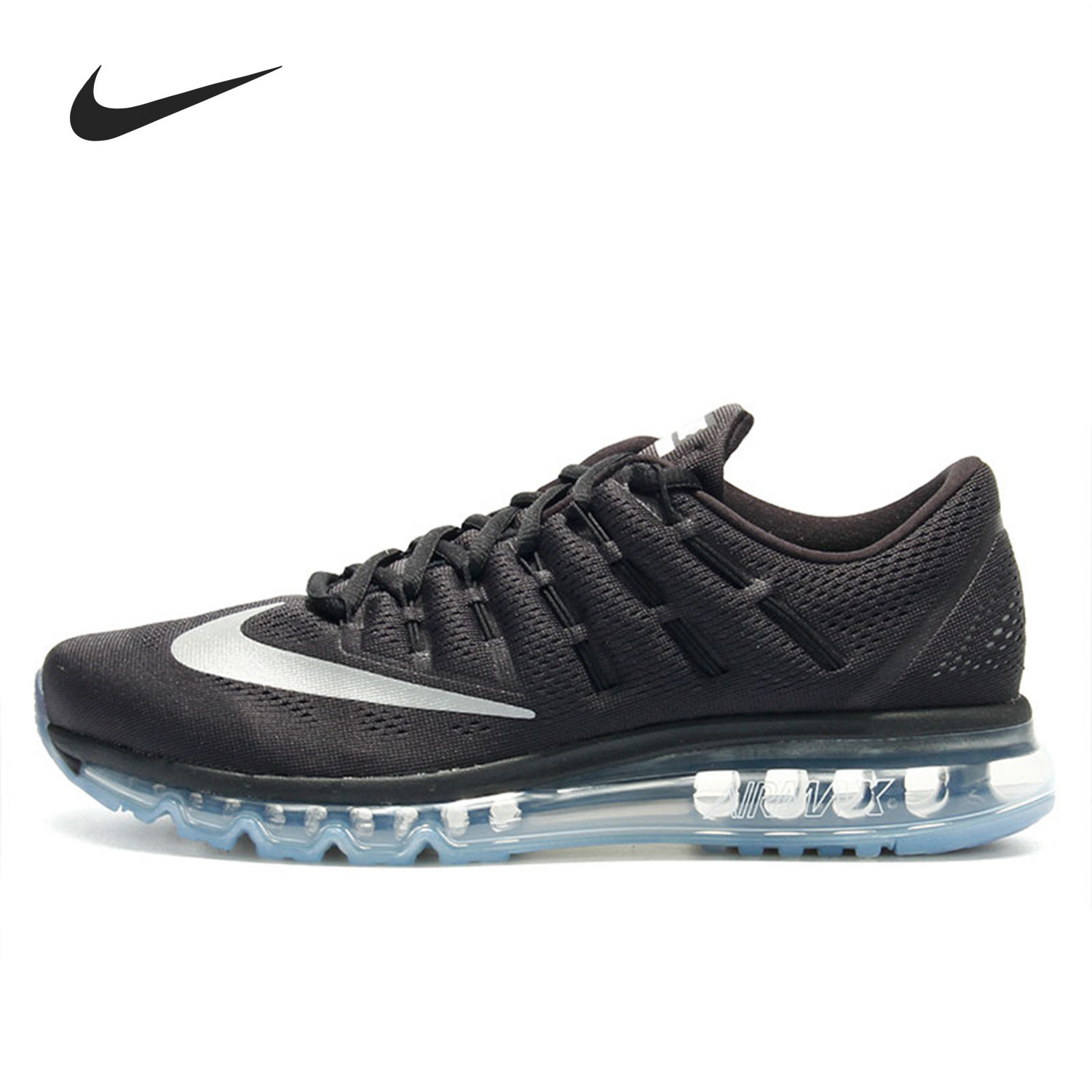 Nike/耐克正品 AIR MAX 全掌气垫男子减震黑白运动跑步鞋806771