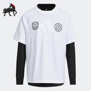 Adidas/阿迪达斯正品春夏男女儿童训练运动长袖T恤HM5263