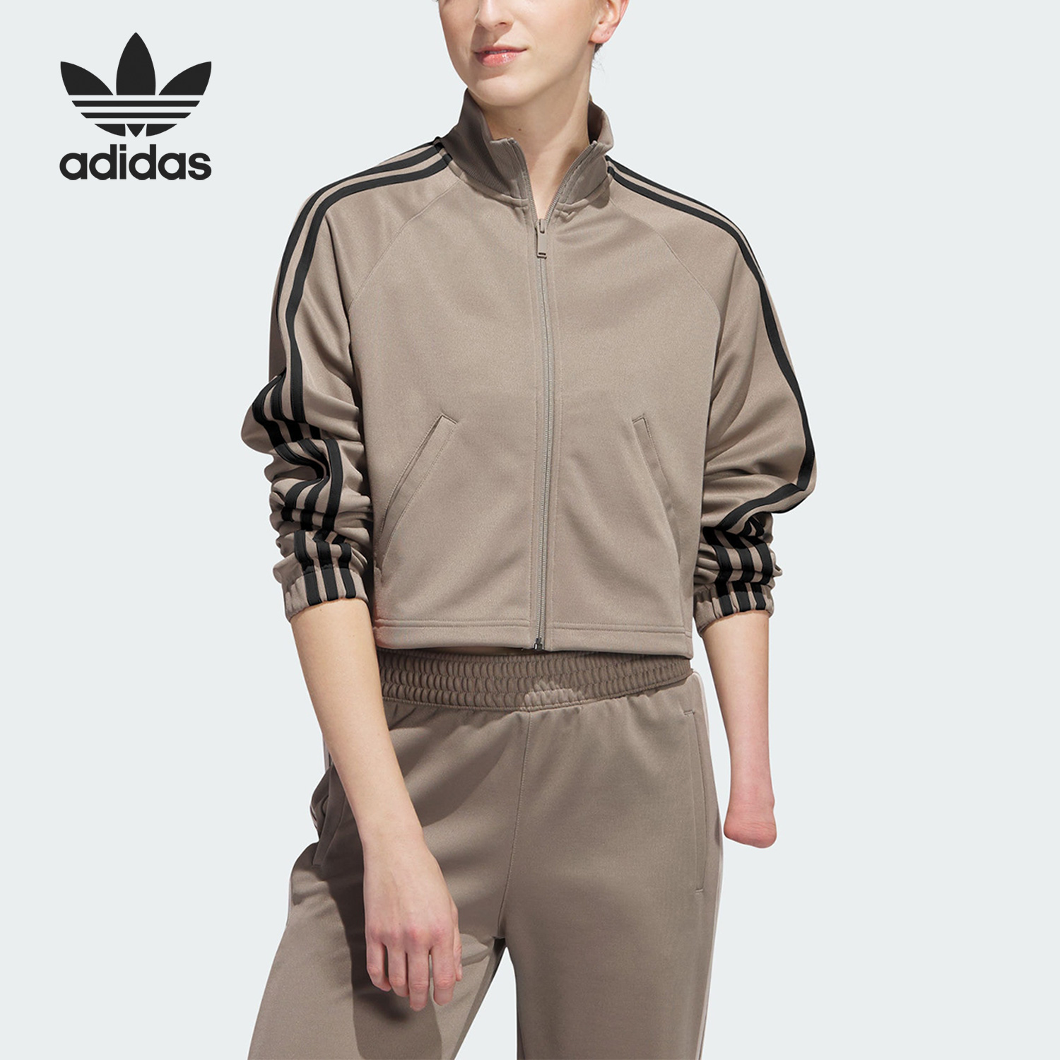 阿迪达斯正品女子夹克外套