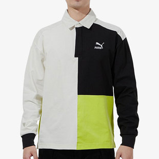 彪马正品 潮流运动长袖 Puma 休闲男子时尚 运动POLO衫 534680