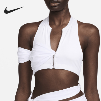 Nike/耐克官方正品Jacquemus女士露背运动挂脖式上衣FJ3150-100