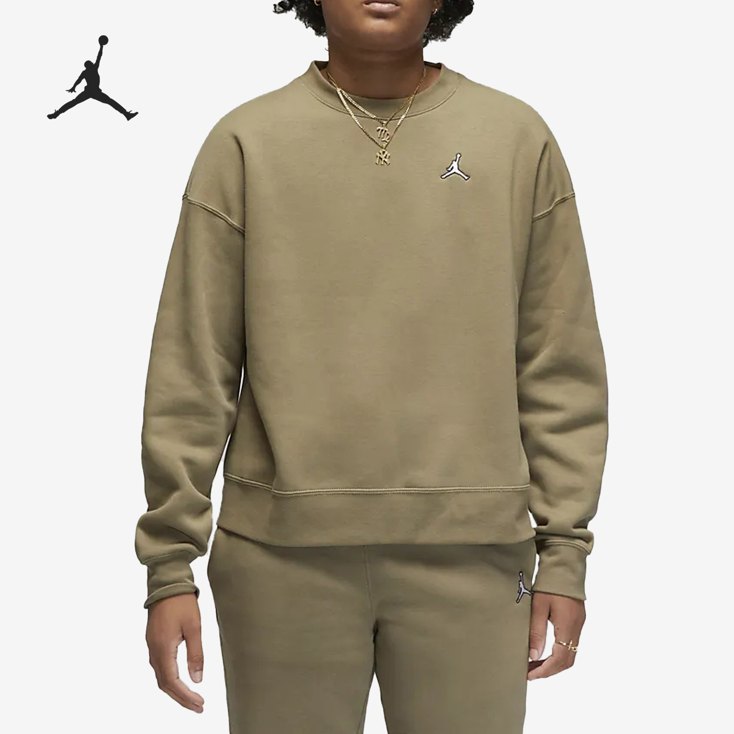 Nike/耐克正品Air Jordan女子加绒保暖运动卫衣DQ4463-351