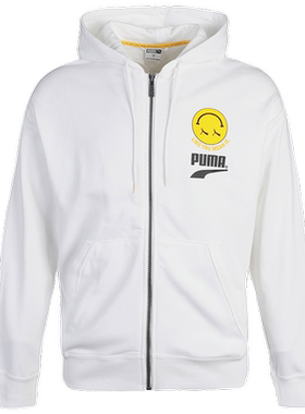 Puma/彪马正品 新款男子休闲印花连帽拉链外套 CLUB 530160