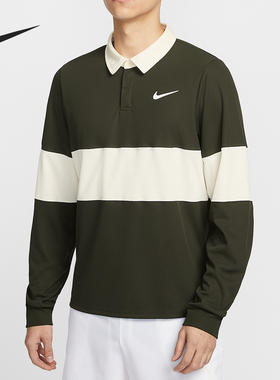 Nike/耐克正品Dri-FIT ADV 男士网球运动经典翻领长袖IB8142-355