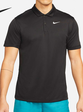 Nike/耐克正品DRI-FIT 男子运动网球翻领短袖T恤 DH0858-010