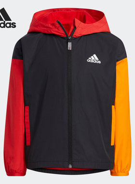 Adidas/阿迪达斯正品当季新款小童时尚运动连帽外套HC2736