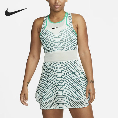 耐克女子新款后背镂空运动连衣裙