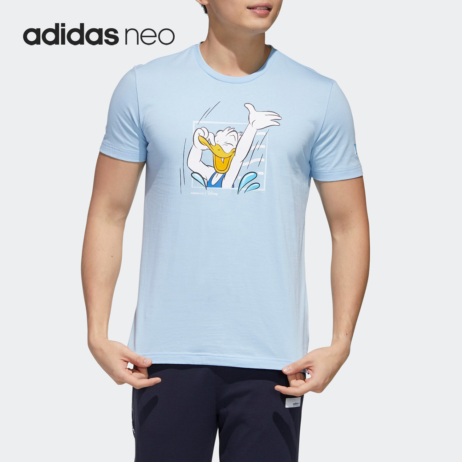 Adidas/阿迪达斯正品当季新款唐老鸭T恤休闲圆领短袖GJ5643,运动服/休闲服装,运动T恤,淘宝优惠券,粉丝福利购,淘宝优惠卷