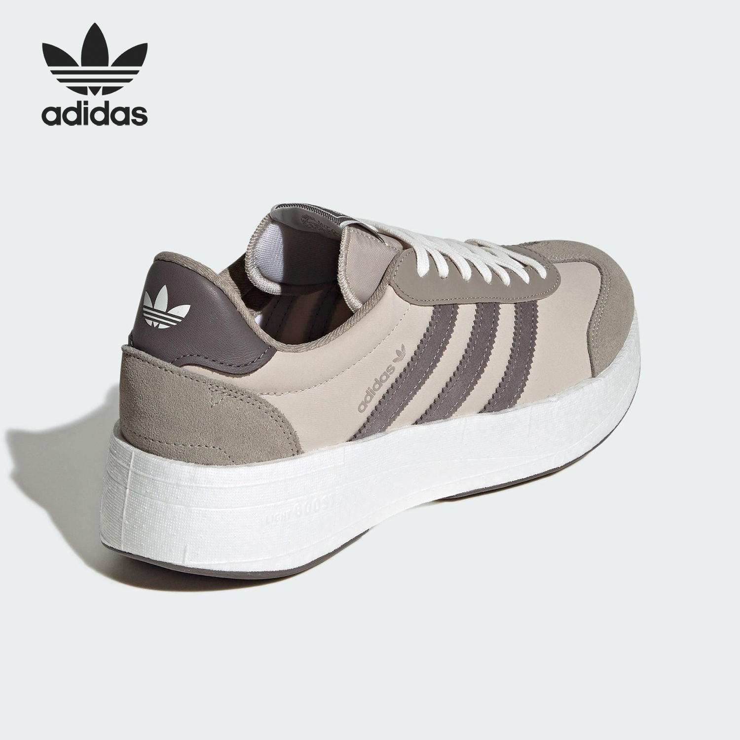 Adidas/阿迪达斯正品三叶草男女厚底缓震耐磨经典跑步鞋JR8011