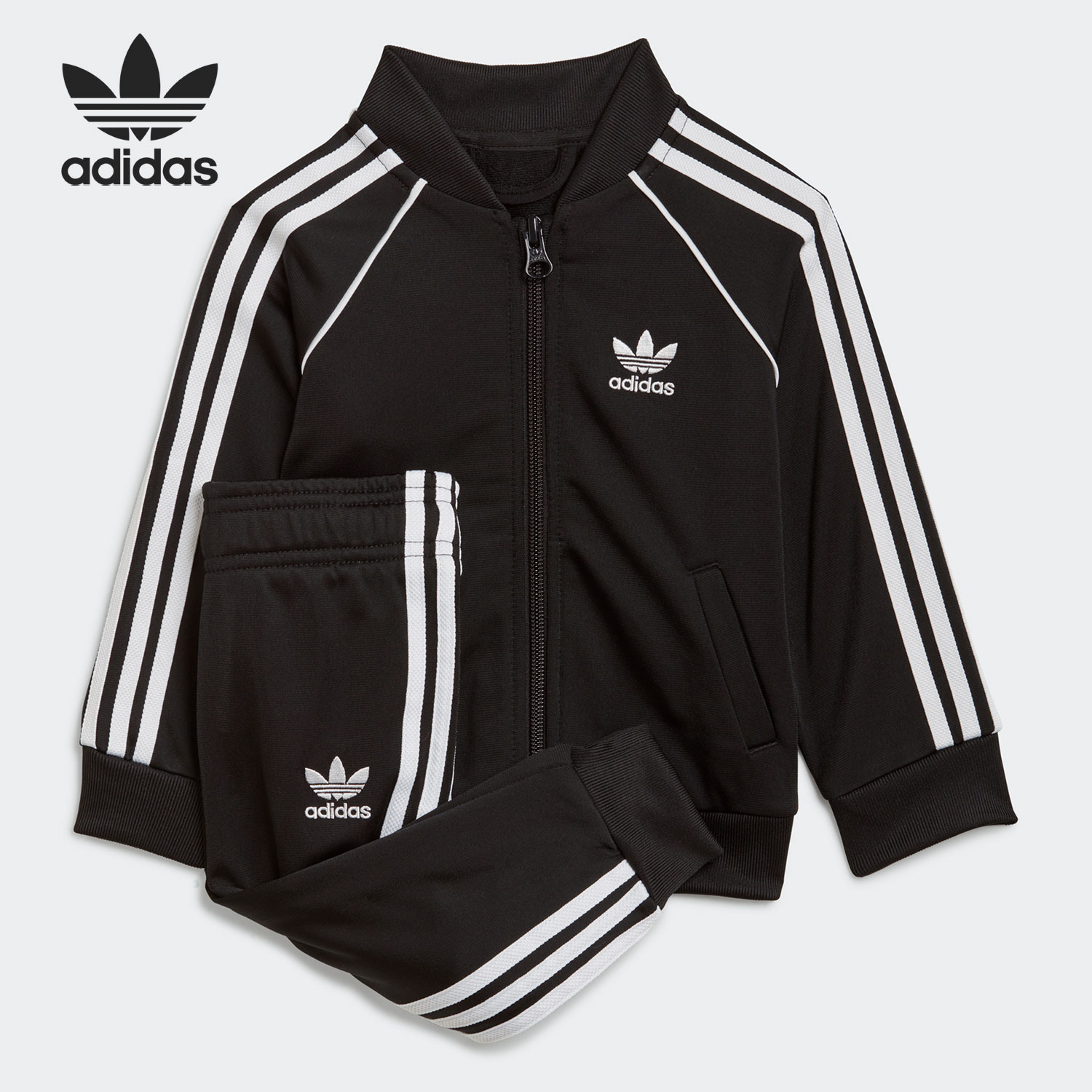 Adidas/阿迪达斯正品 ADICOLOR SS 三叶草儿童运动套装GN8441