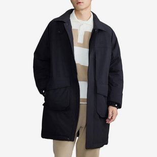New Balance/NB正品2025新款男子中长款翻领羽绒服NPE41361-BK