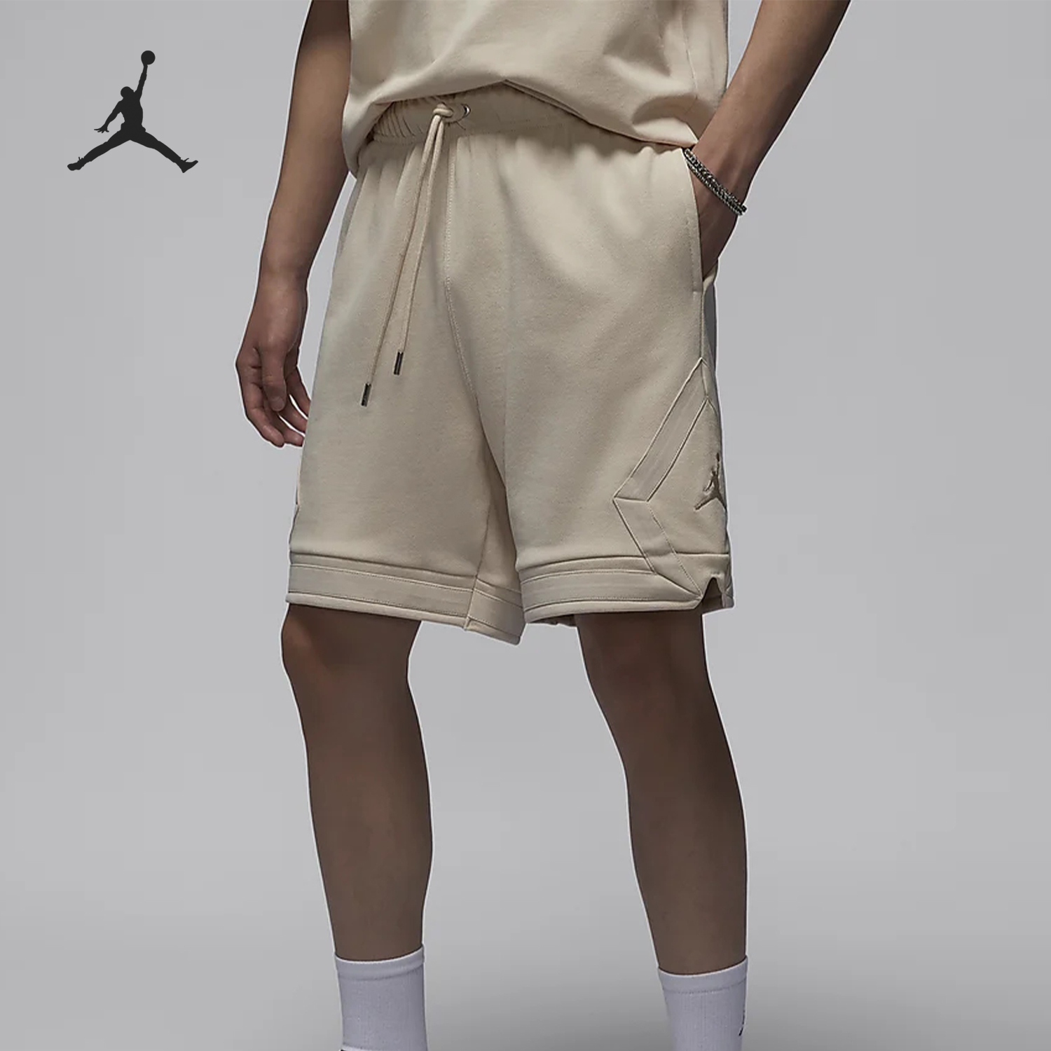 Nike/耐克官方正品JORDAN男士系带针织宽松运动短裤DQ7473-203