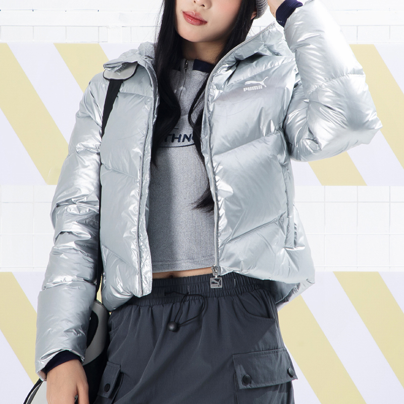 彪马正品女子防风保暖羽绒服