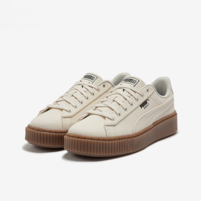 彪马女士厚底松糕系带板鞋