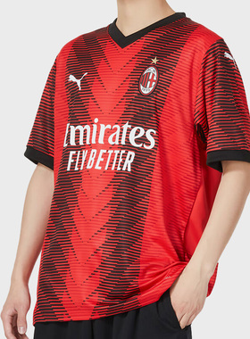 Puma/彪马正品2023新款AC米兰主场男子球员版球衣770383-01