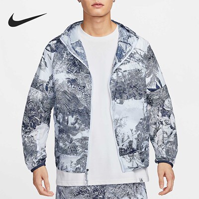 Nike/耐克正品Cinder Cone男士宽松拉链时尚印花外套HJ2886-085