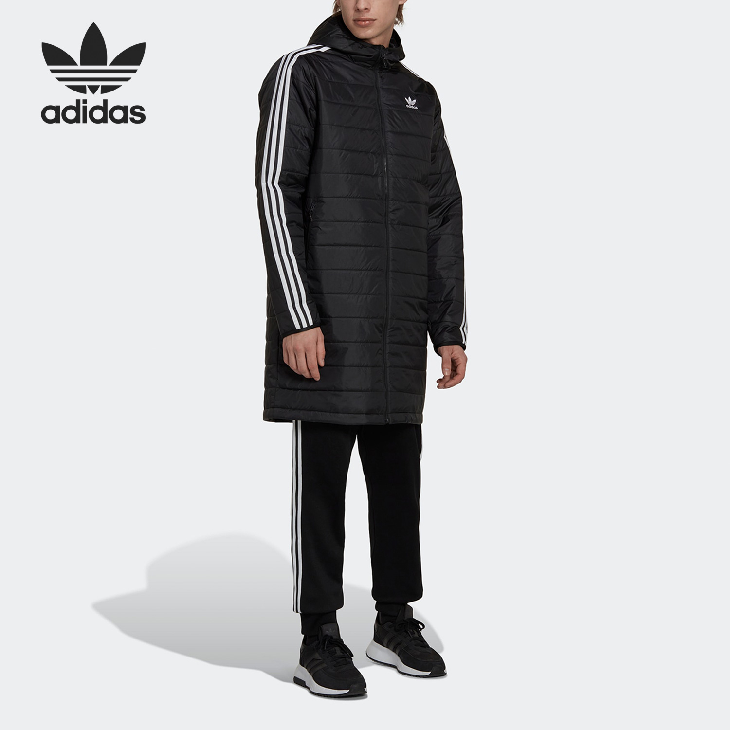 Adidas/阿迪达斯男子中长款棉服