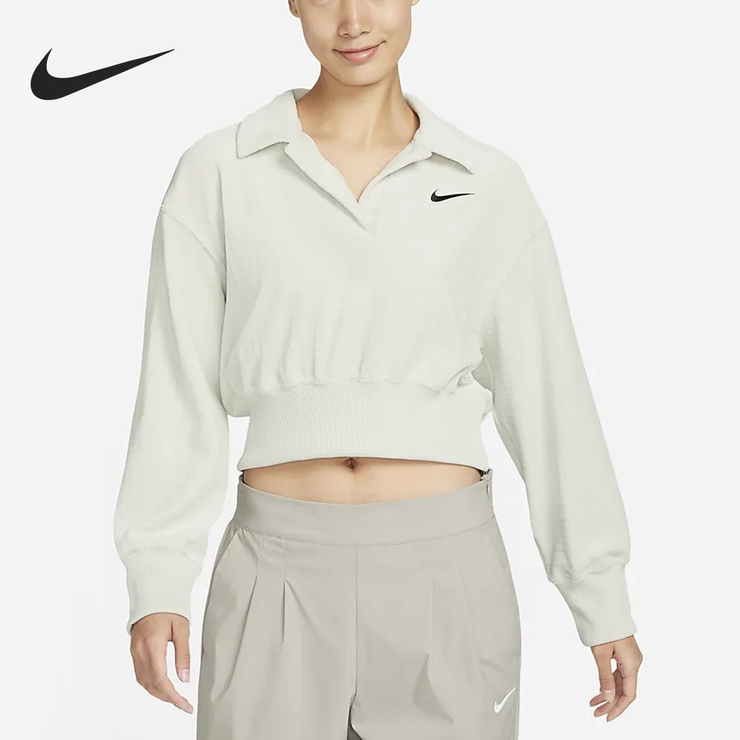 耐克女子针织运动休闲卫衣