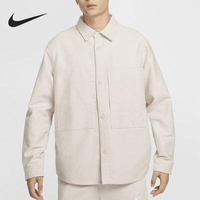 Nike/耐克正品Life男士休闲户外宽松耐穿翻领外套FB7743-104