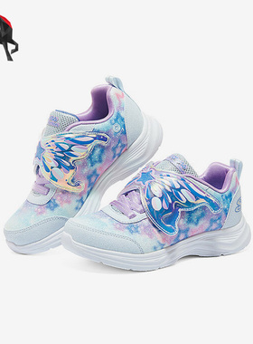 Skechers/斯凯奇正品大童款缓震耐磨魔术贴运动休闲冰灯鞋303260L