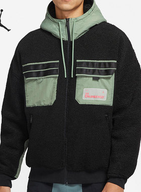 Nike/耐克正品 Jordan 男子舒适连帽休闲运动外套CT3555-612