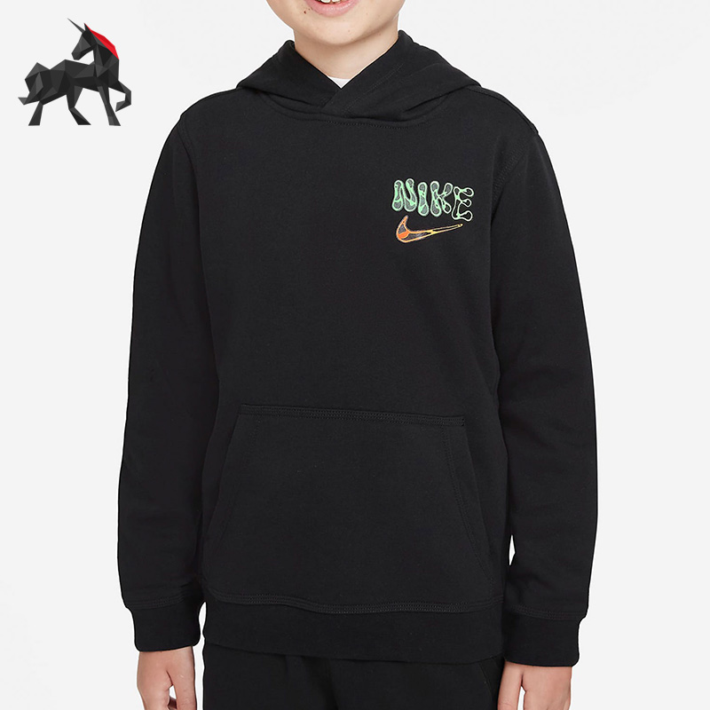 Nike/耐克 正品休闲大童时尚潮流运动舒适连帽套头衫 DM4092-010