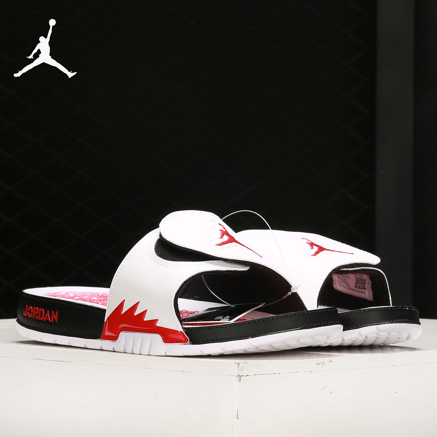 Nike/耐克正品JORDAN HYDRO 5 男子魔术贴泡棉运动拖鞋555501-101